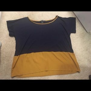 Forever 21 mixed media shirt.  So cute and comfy!