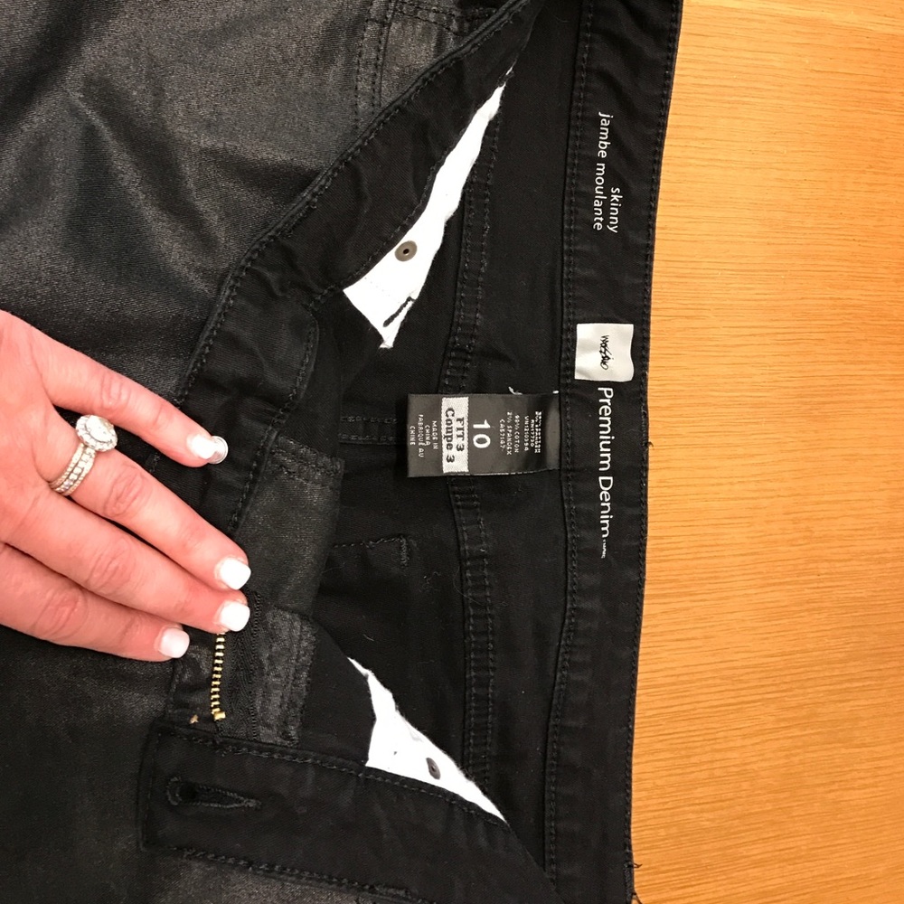 Black Coated Jeans.