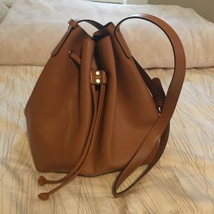 SOLE SOCIETY tan bucket bag