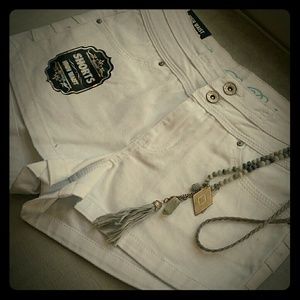 White Twill Shorts- SOLD