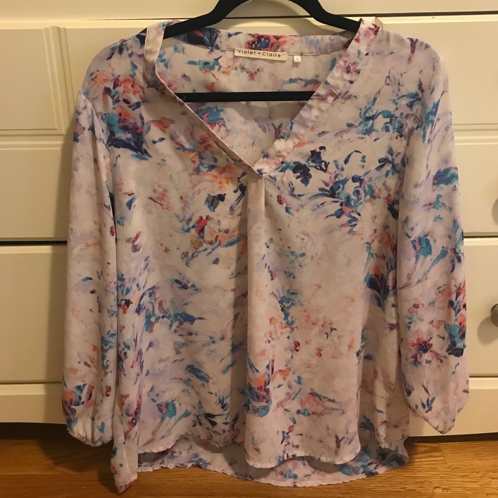 Floral blouse!!