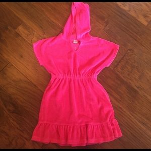 VGUC girls Gymboree Terry swim coverup size 7-8