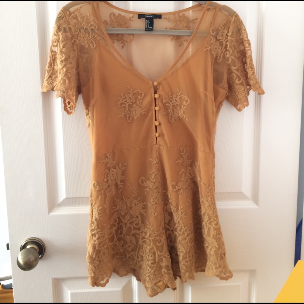 Embroidered Romper