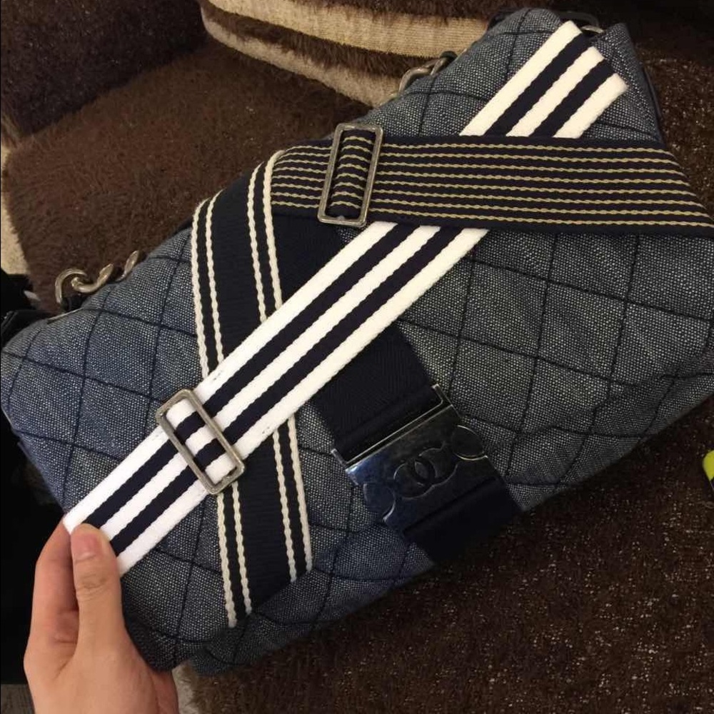 Chanel Denim and Toile Flap Bag