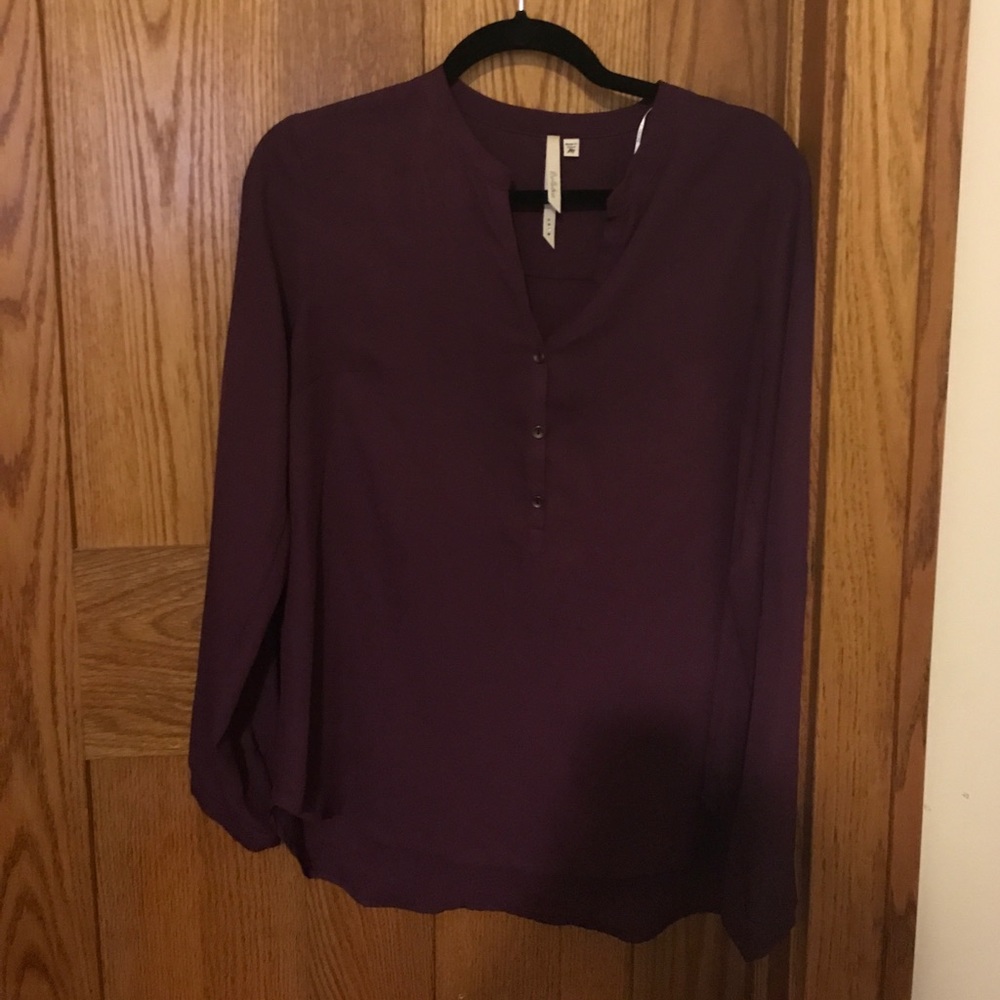 Purple chiffon blouse