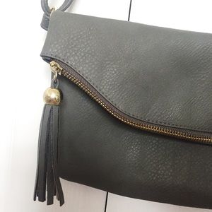 Grey Tassel Bag