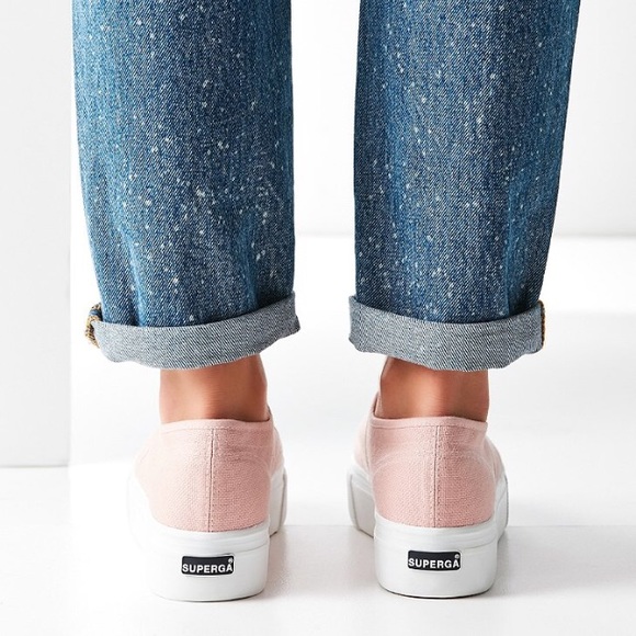 Superga Pink 2790 Linea Platform Sneakers - Picture 3 of 4