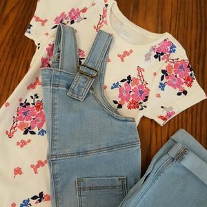 Roll-Cuff Overalls & Top