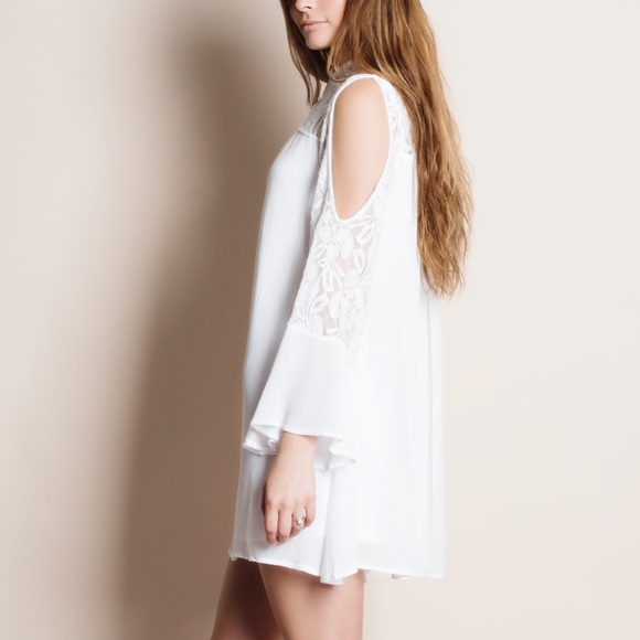 Lace Cold Shoulder Dress - Picture 3 of 5