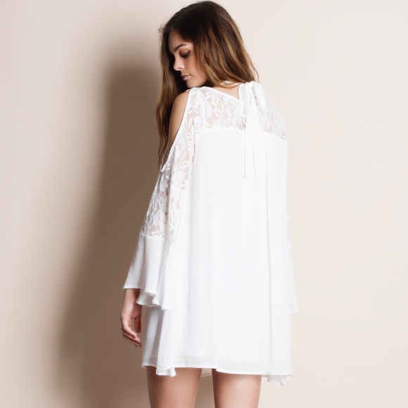 Lace Cold Shoulder Dress - Picture 4 of 5