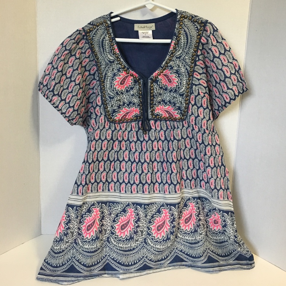 PRICE DROP Echo & Rage Paisley Print Top