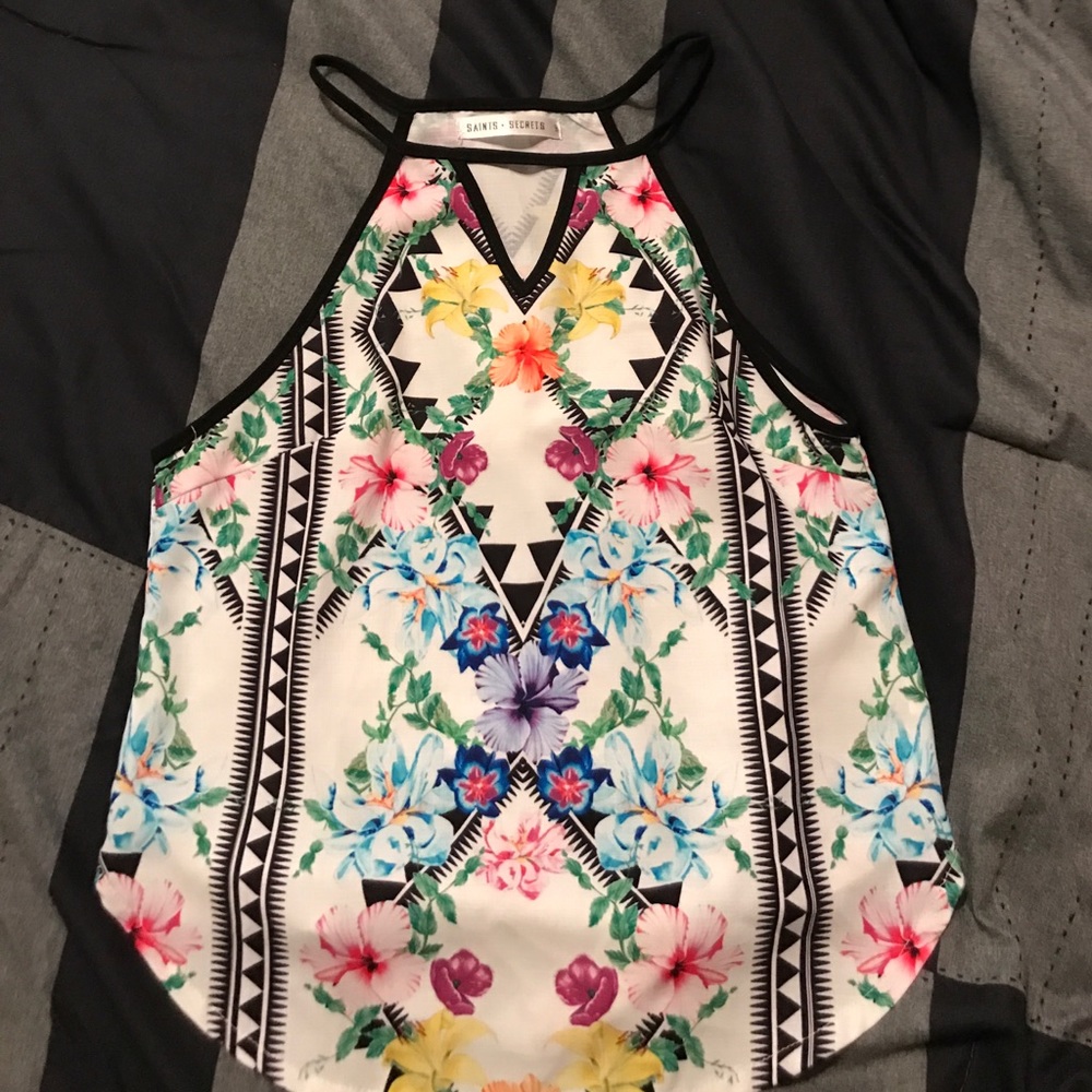 High neck top