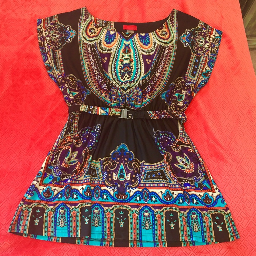 Love Notes Colorful Paisley Tunic - sz L