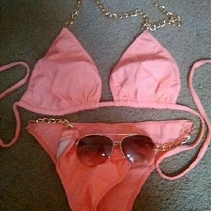 Chain reaction pink bikini NWOT👙