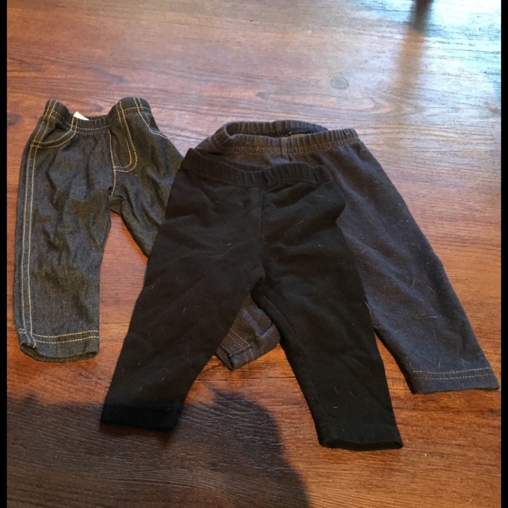 Three pairs girls pants