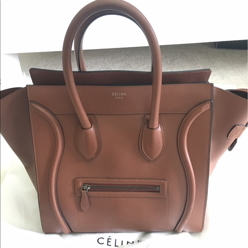 AUTHENTIC Celine Camel Mini Luggage