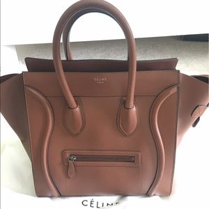 AUTHENTIC Celine Camel Mini Luggage