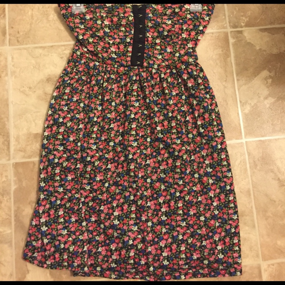 Floral strapless mini❤