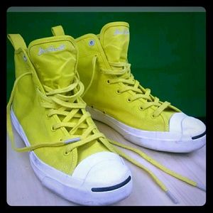 Converse with Jack Puncell Unisex Neon Yellow Shoe
