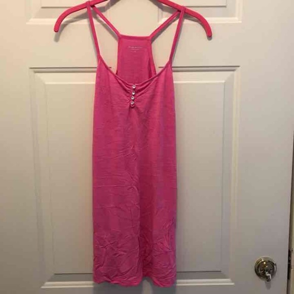 Bebe Hot Pink Tunic with Swarovski buttons, XS - Picture 2 of 3