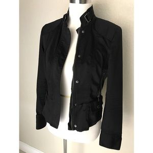 Express black utility jacket