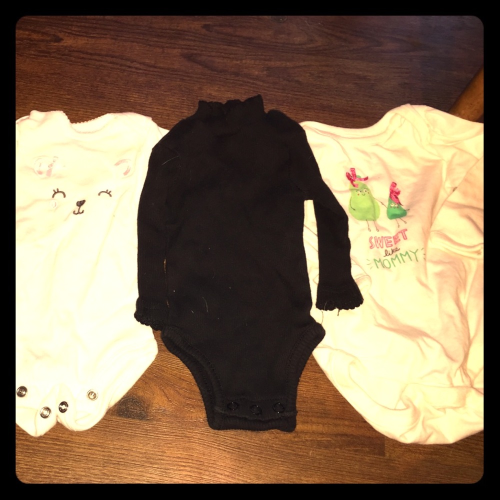 Baby girl long sleeve onesies!