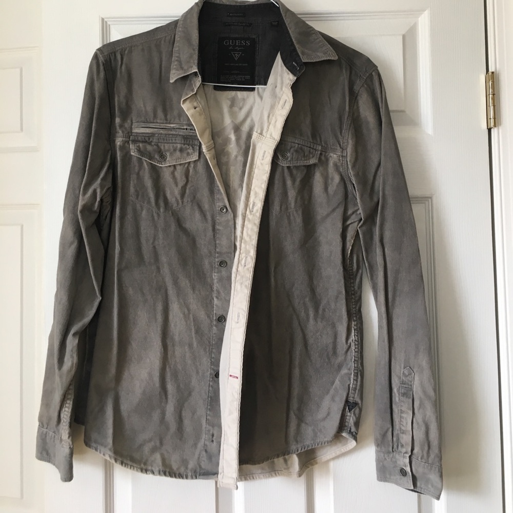 GUESS corduroy button down