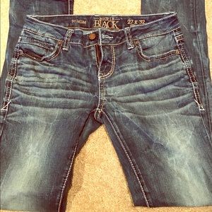 Buckle Black straight jean