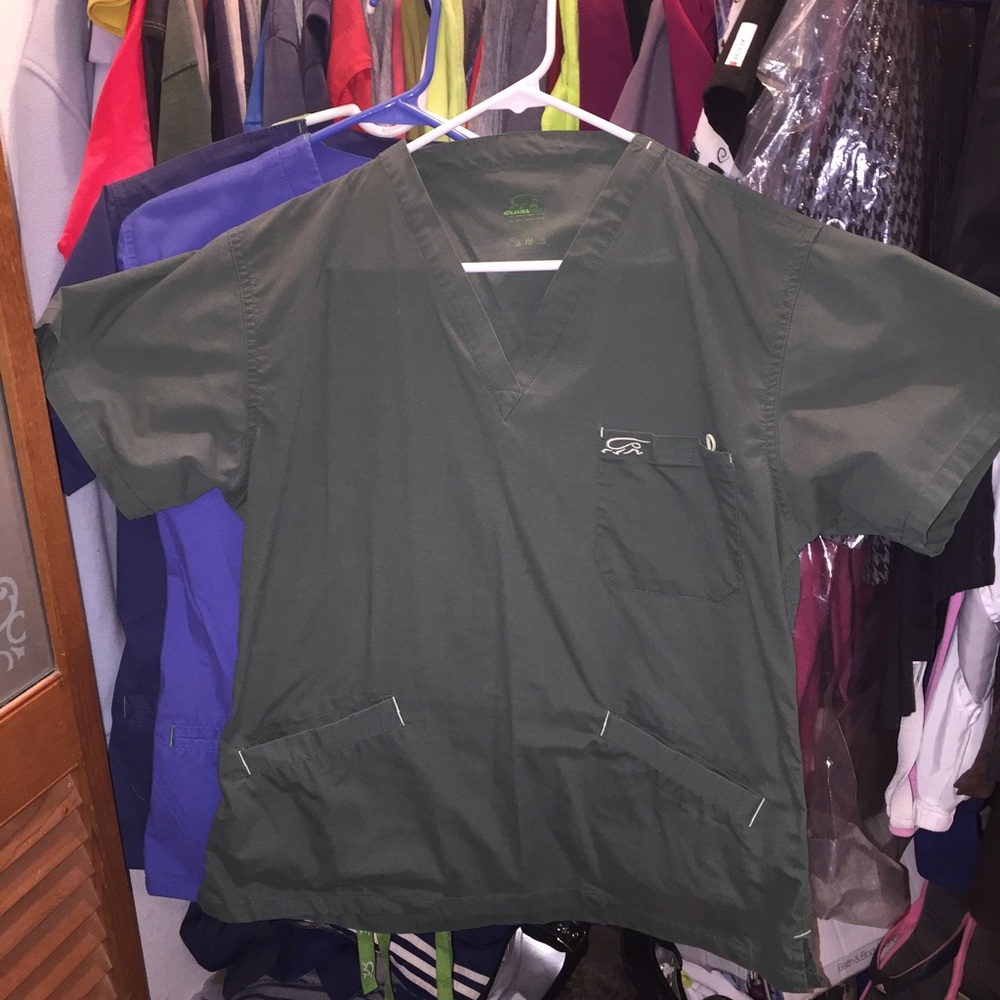 Iguana Med Scrub Top