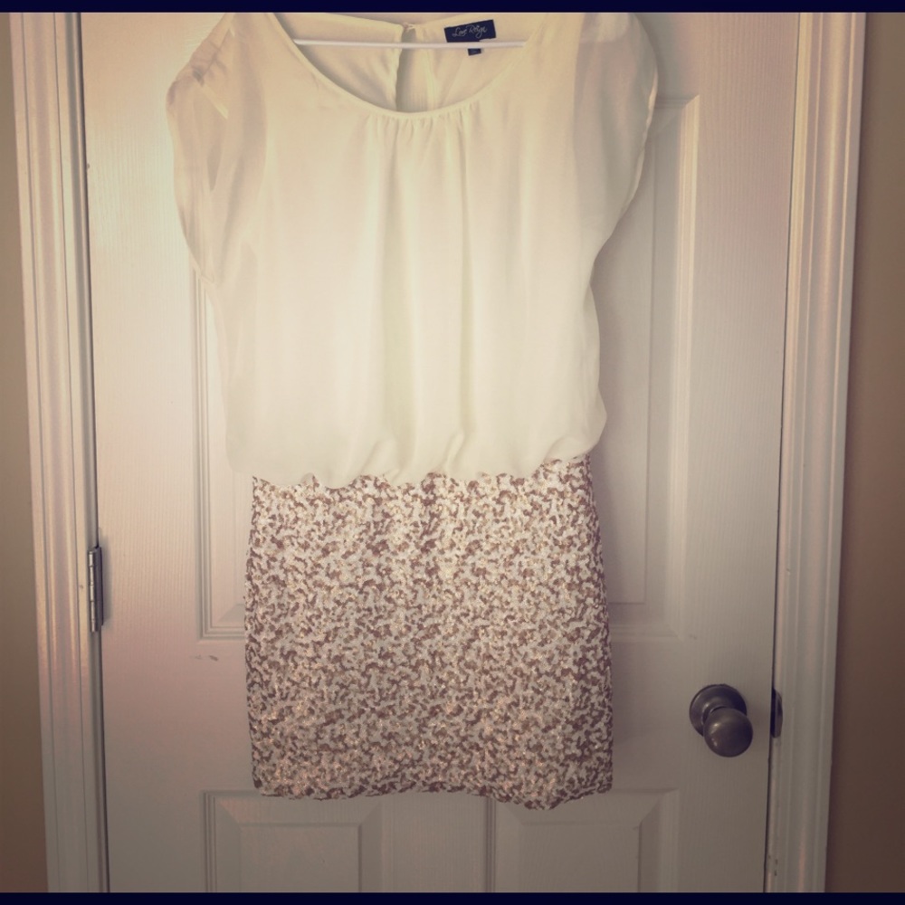 Sequin bottom dress