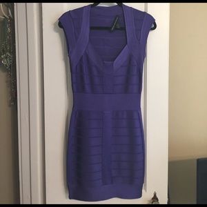 French Connection purple bodycon dress - size 6