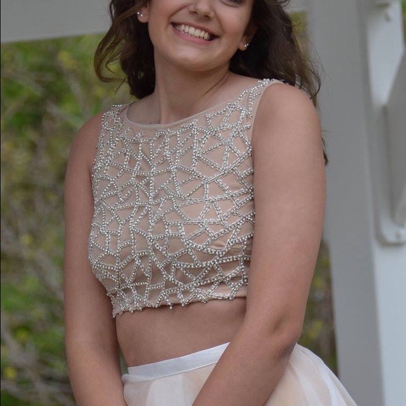 2 Piece Prom Gown - Picture 2 of 3