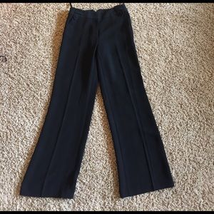 Tall black column pants