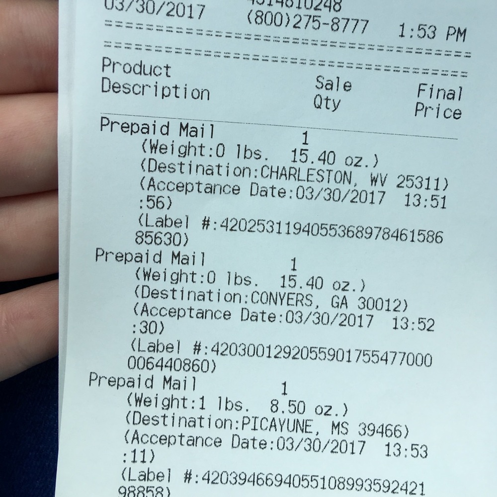 Shipping proof - Picture 2 of 3