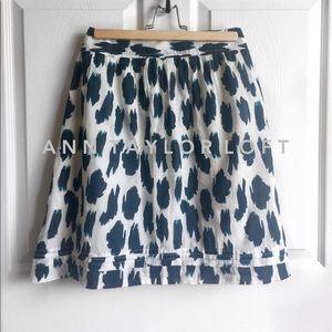 ✨HP✨ LOFT • A-line • cotton skirt sz 14