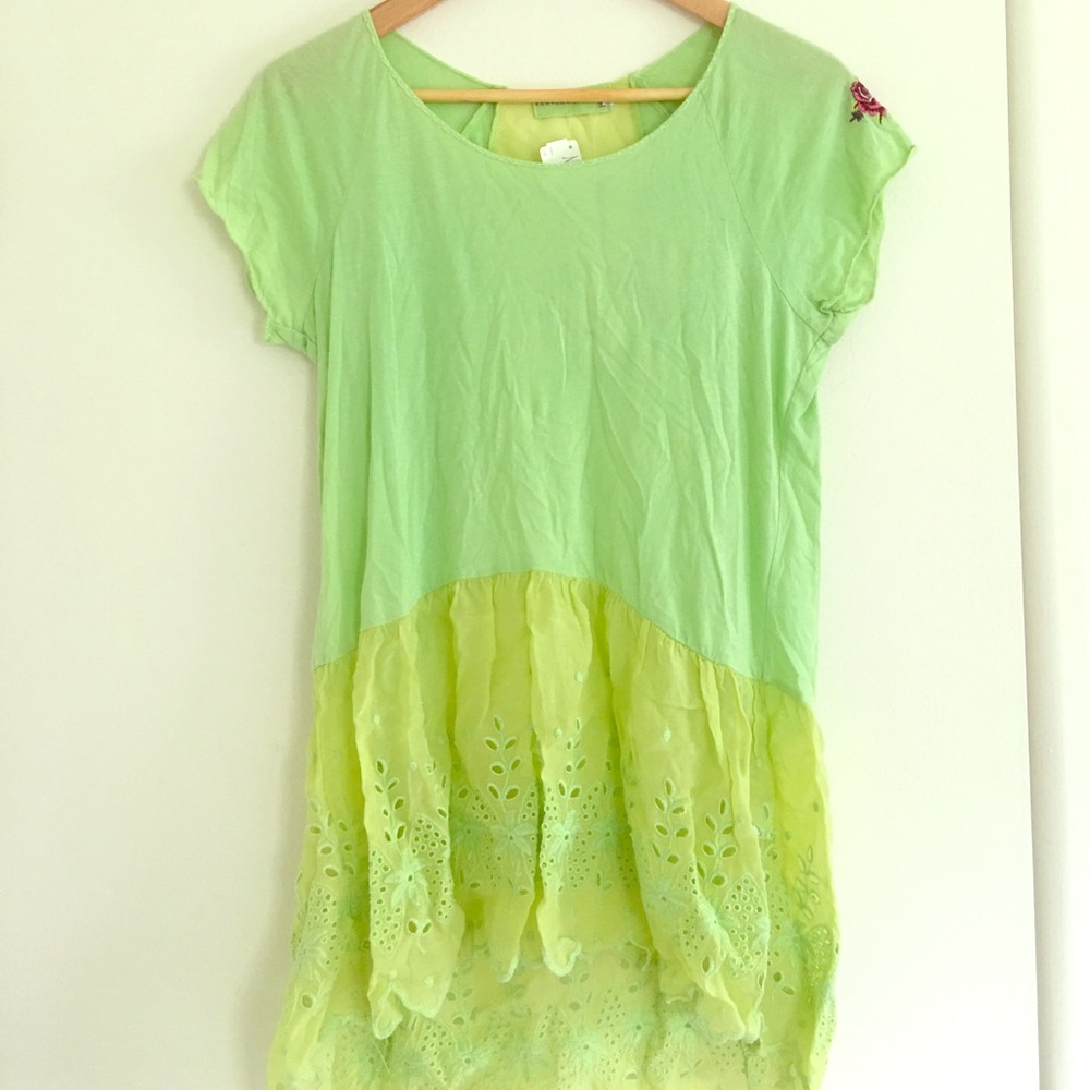 Neiman Marcus Green Tunic