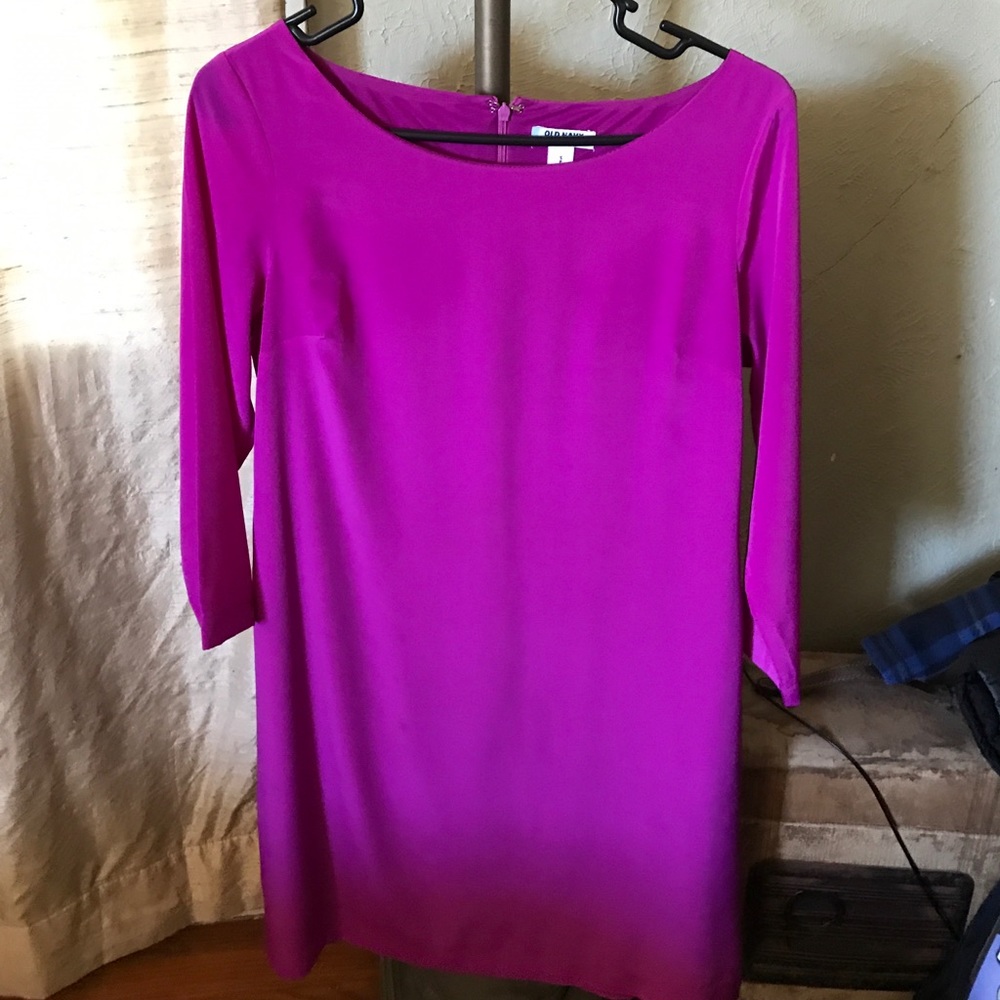 Pink shift dress