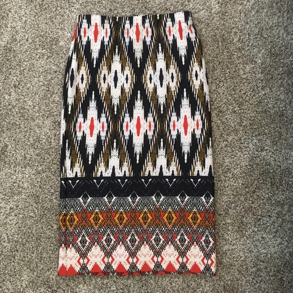 Anthropologie pencil skirt patterned - Picture 1 of 2