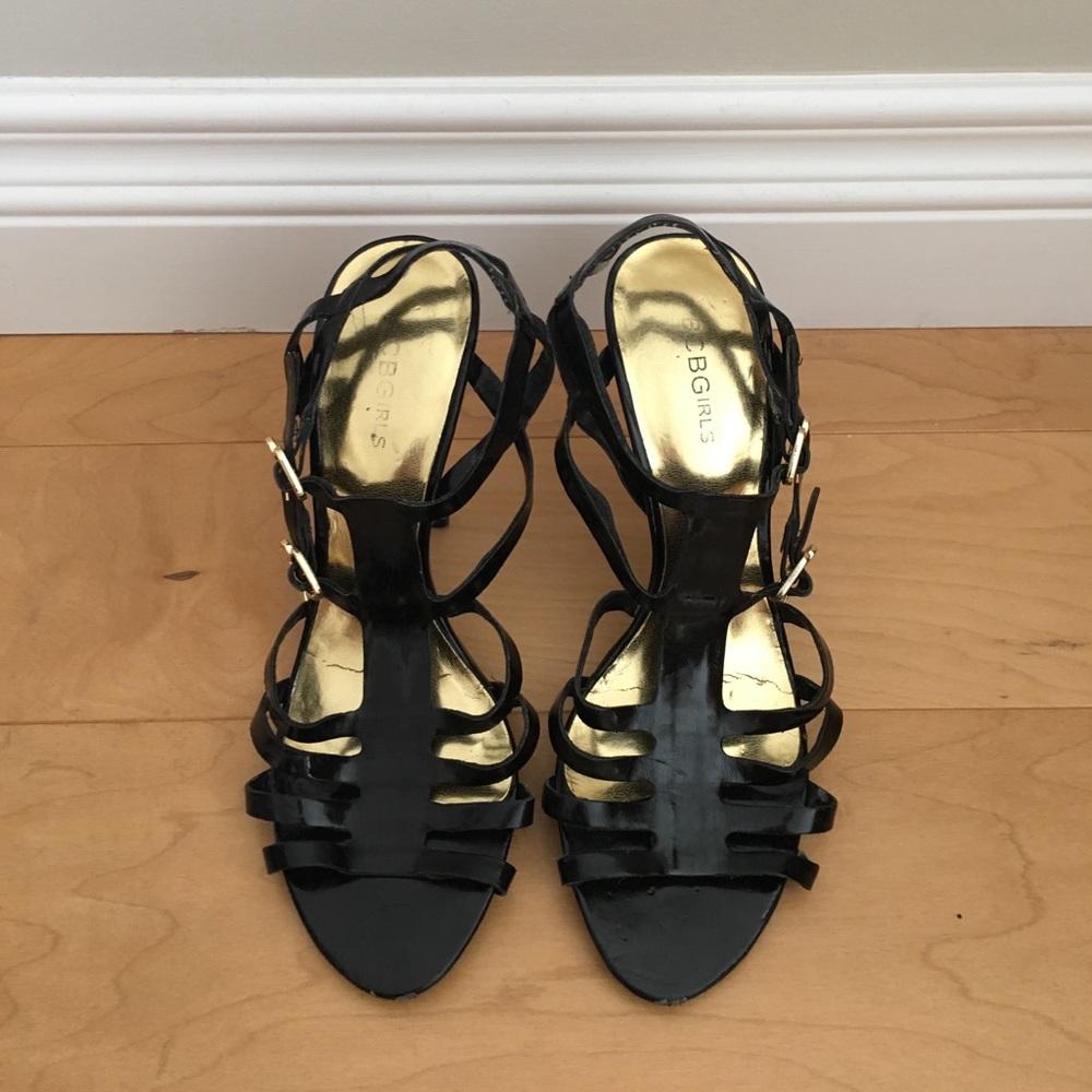 Black Strappy BCBG Girls Heels