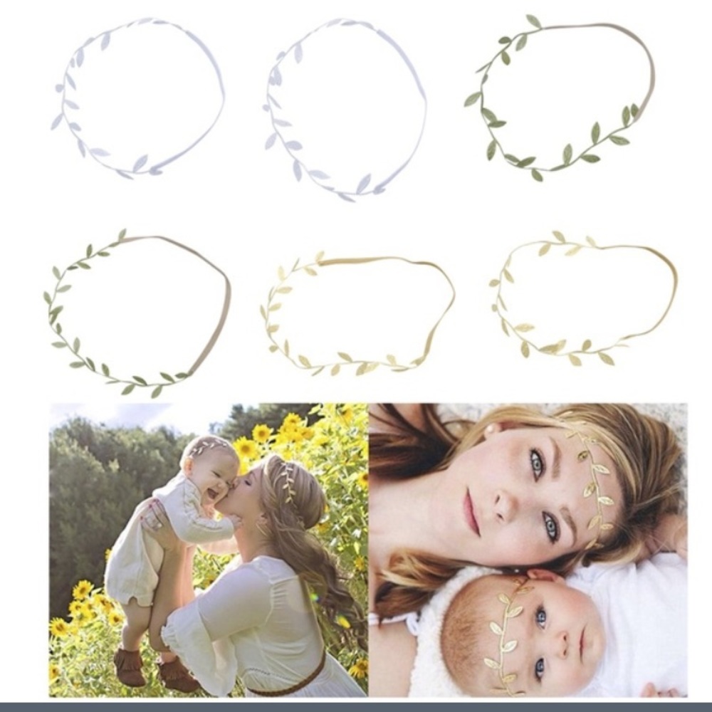 Mommy and me leaf headband