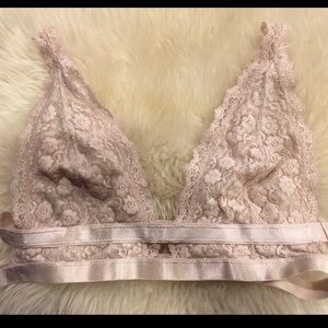 Free people intimately lace boho bralette