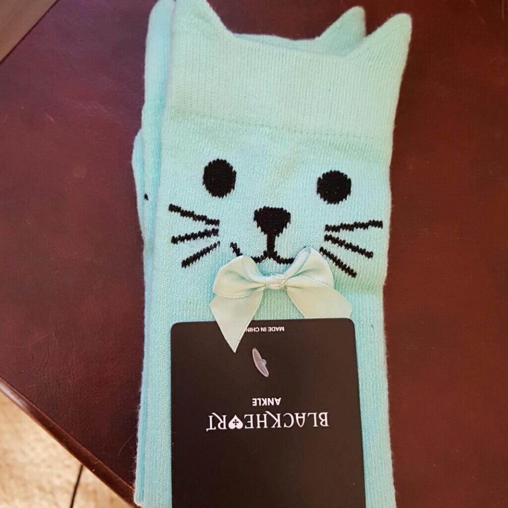 Hot topic blackheart ankle kitty socks sz.5-10 NWT