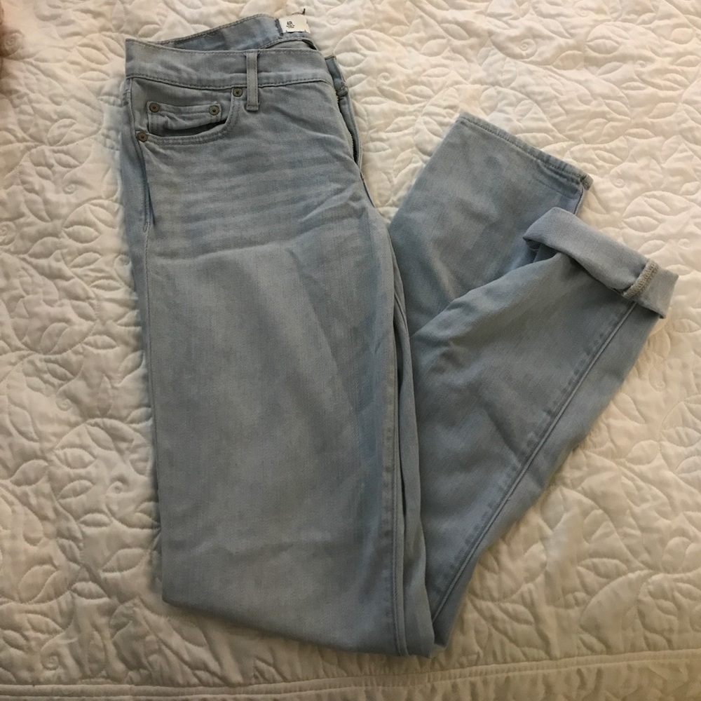 A&F light wash jeans