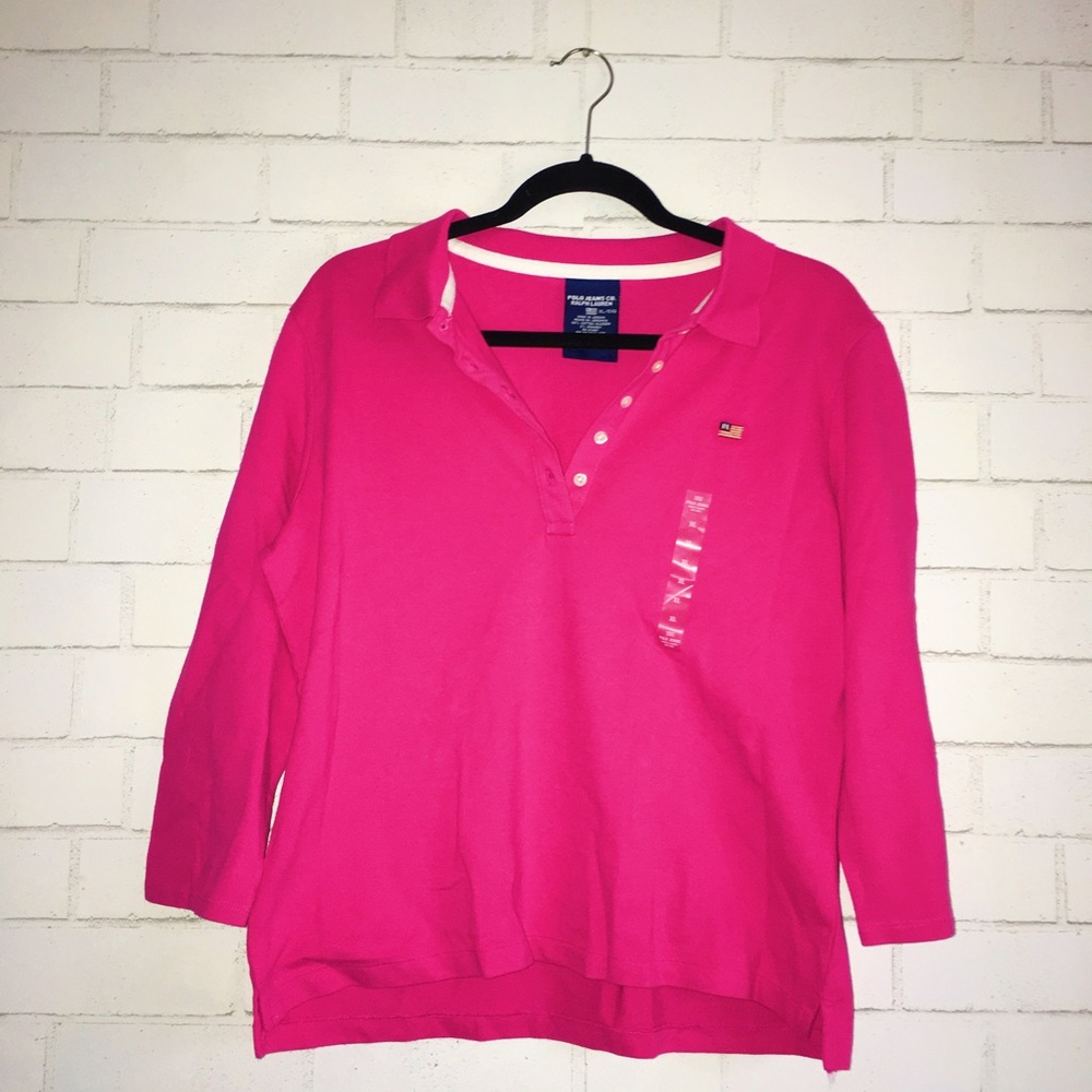 Pink Ralph Lauren Collared Shirt