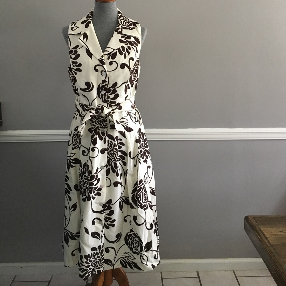 Brown/cream Dress