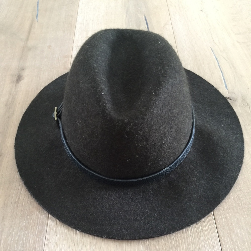 Dark Green Hat with Leather Cord