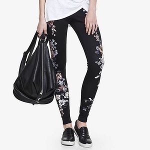Express Floral Scuba Leggings