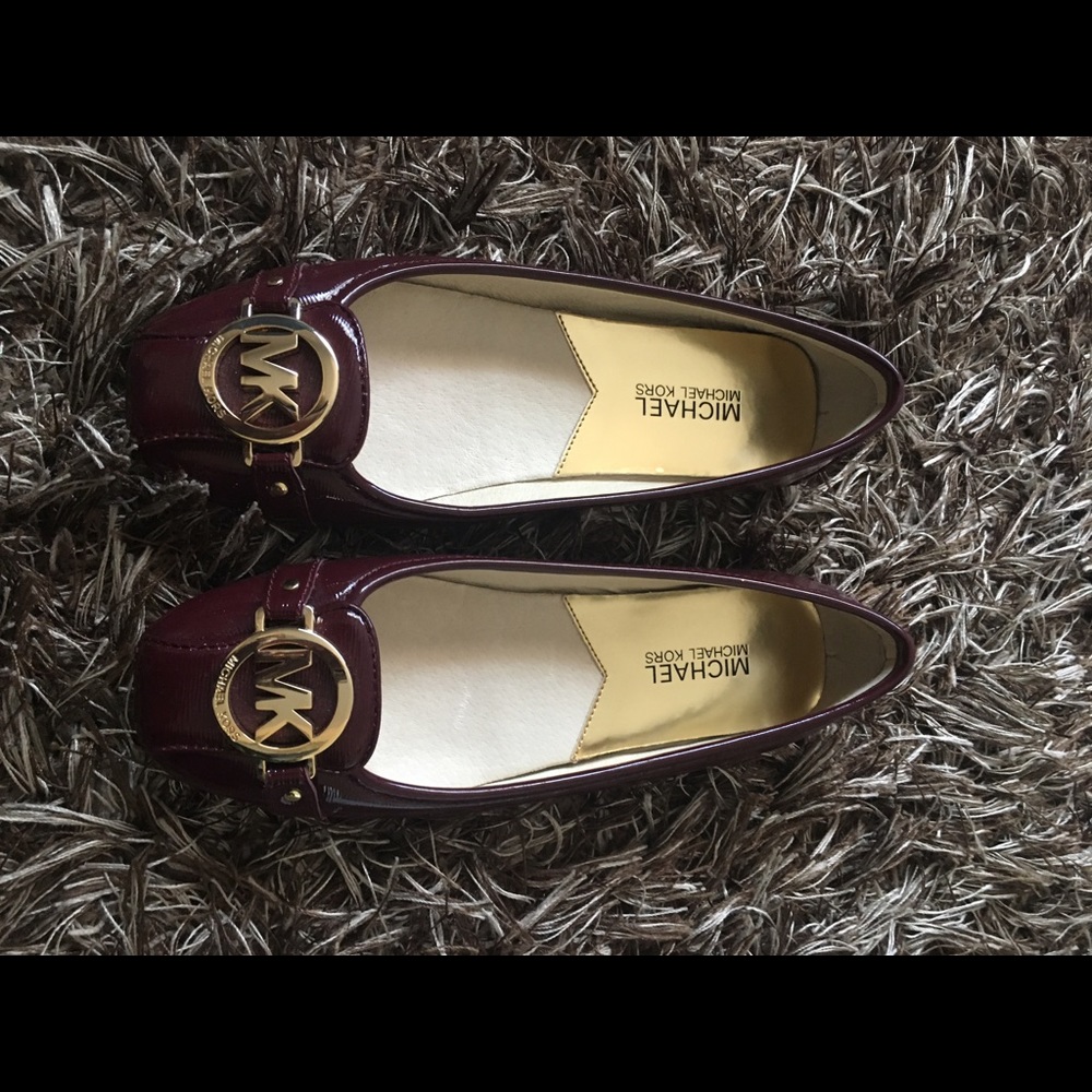 Michael Kors Plum Fulton Flats