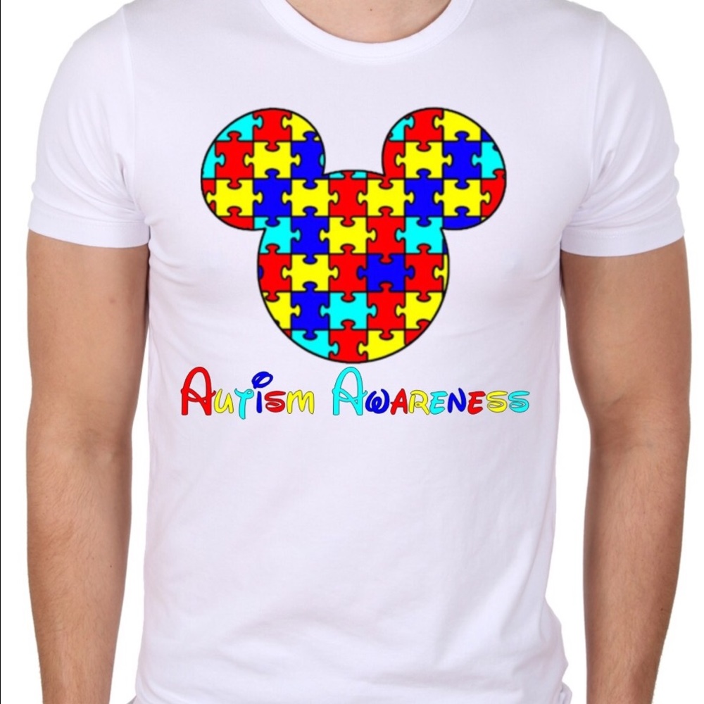 Mickey autism awareness tee