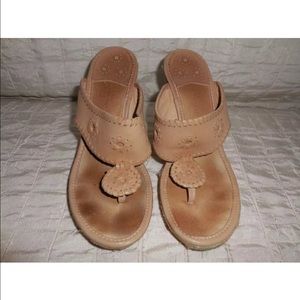 Jack Rogers wedge flip flops